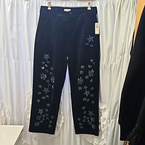 ANTHROPOLOGIE PILCRO WANDERER VELVET RELAXED LEG PANTS SIZE 29